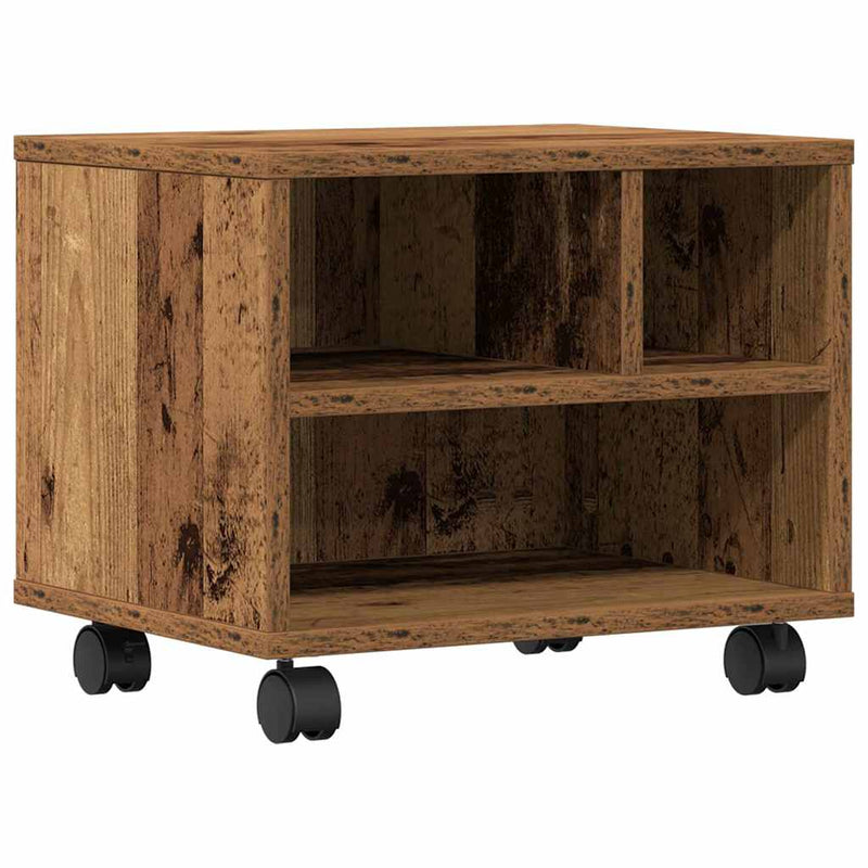 Load image into Gallery viewer, Vidaxl printerstand met opslag oudhout 41 x 32 x 33.5 cm bewerkt hout
