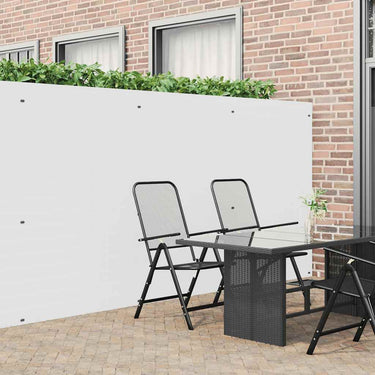 Vidaxl tuinhek dubbelzijdig wit 1,8x3 m pvc