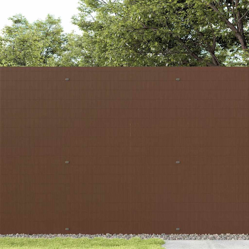 Load image into Gallery viewer, Vidaxl tuinhek dubbelzijdig bruin 1,8x5 m pvc
