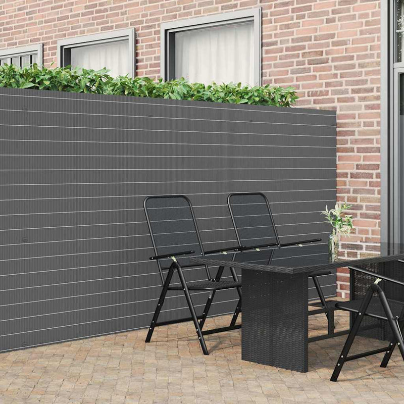 Load image into Gallery viewer, Vidaxl tuinhek dubbelzijdig grijs 1,8x5 m pvc
