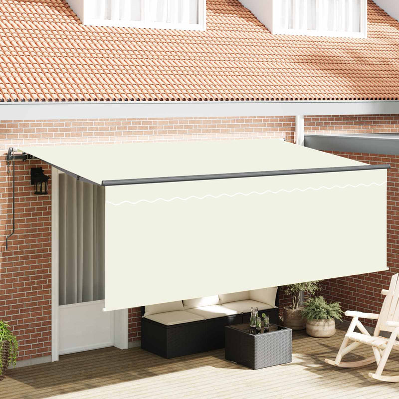 Load image into Gallery viewer, Vidaxl uitschuifbare luifel crème 350 x 200 cm polyester en aluminium
