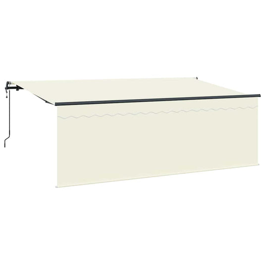Vidaxl inklapbaar zonnescherm crème 350 x 200 cm