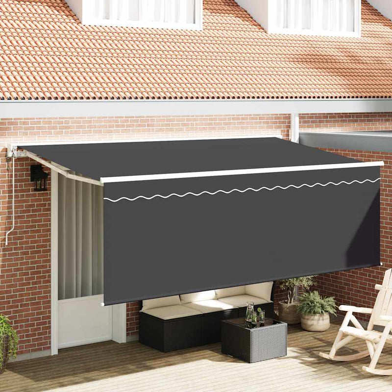 Load image into Gallery viewer, Vidaxl inklapbaar zonnescherm antraciet 350 x 200 cm
