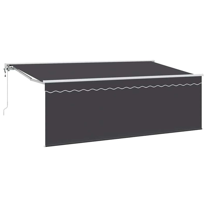 Load image into Gallery viewer, Vidaxl inklapbaar zonnescherm antraciet 350 x 200 cm
