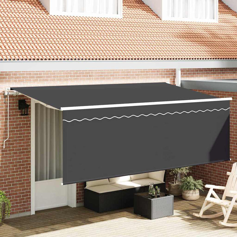 Load image into Gallery viewer, Vidaxl inklapbaar zonnescherm antraciet 350 x 200 cm
