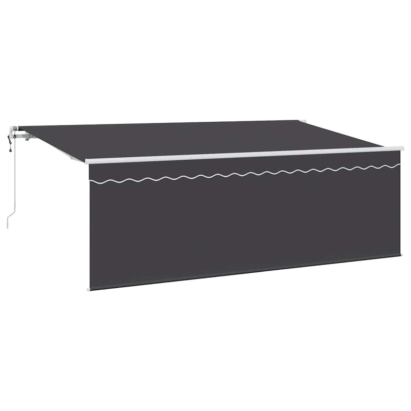 Load image into Gallery viewer, Vidaxl inklapbaar zonnescherm antraciet 350 x 200 cm
