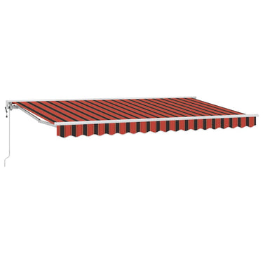 Vidaxl inklapbaar zonnescherm oranje en zwart 350 x 200 cm
