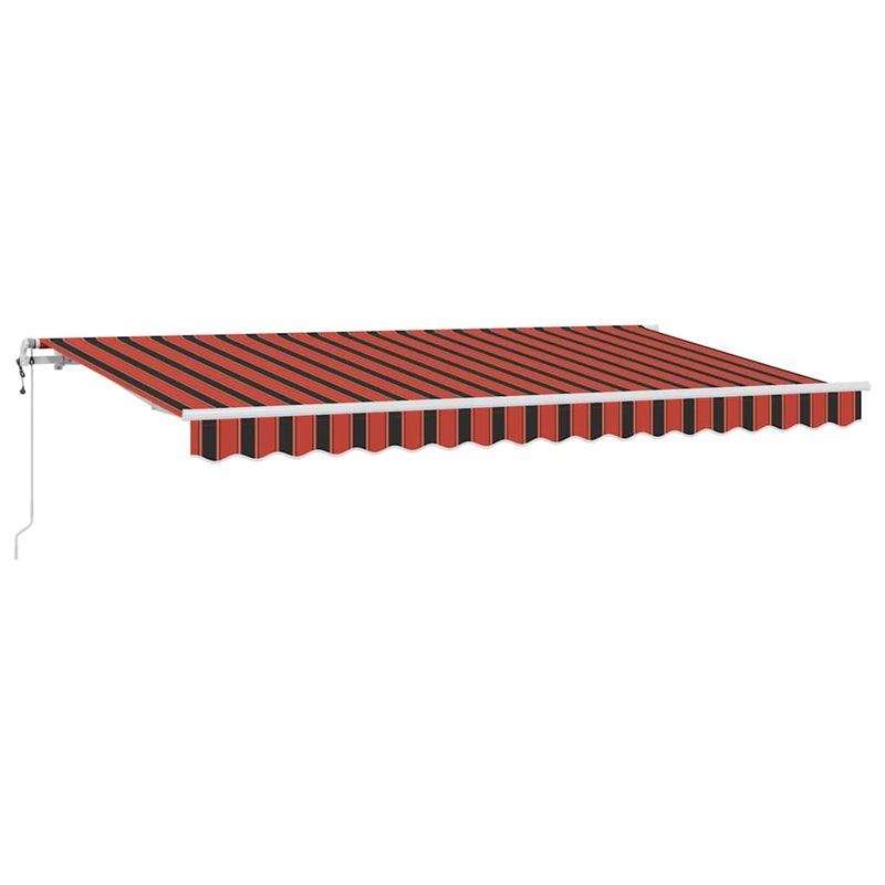 Load image into Gallery viewer, Vidaxl inklapbaar zonnescherm oranje 350 x 200 cm stof
