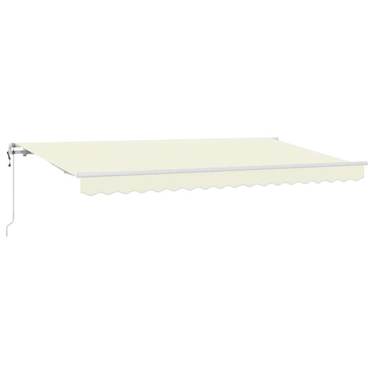 Vidaxl inklapbaar zonnescherm crème 400 x 200 cm stof