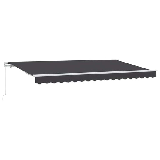 Vidaxl inklapbaar zonnescherm antraciet 400 x 200 cm stof
