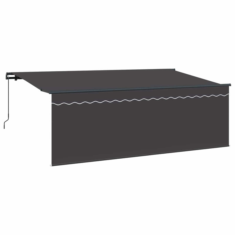 Load image into Gallery viewer, Vidaxl inklapbaar zonnescherm antraciet 400 x 200 cm
