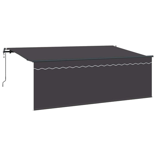 Vidaxl inklapbaar zonnescherm antraciet 400 x 200 cm