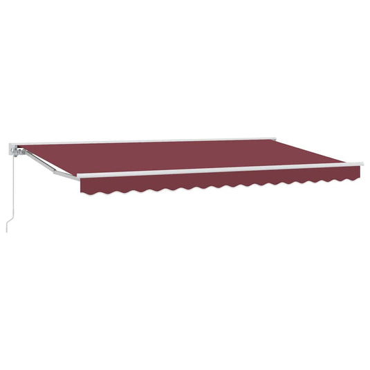 Vidaxl inklapbaar zonnescherm bordeauxrood 400 x 200 cm