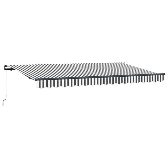 Vidaxl inklapbaar zonnescherm antraciet 400 x 200 cm stof