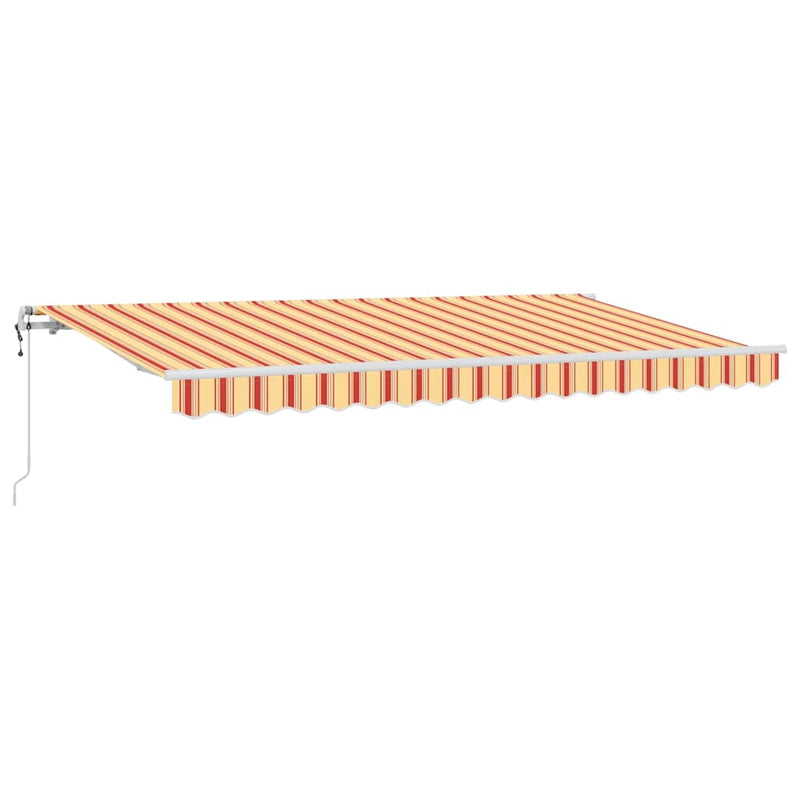 Load image into Gallery viewer, Vidaxl inklapbaar zonnescherm geel 400 x 200 cm stof
