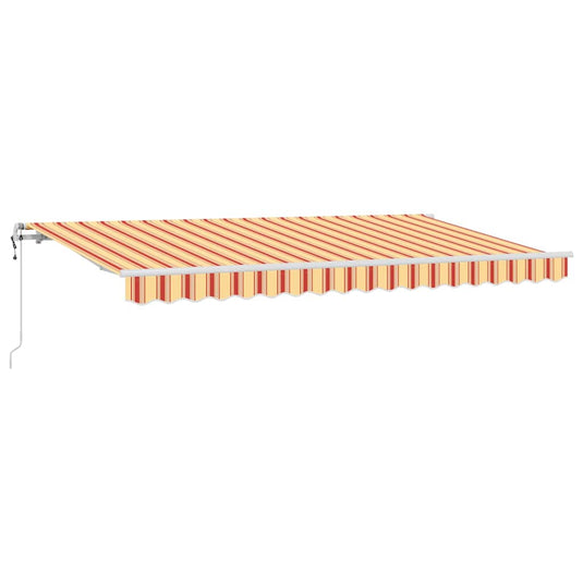 Vidaxl inklapbaar zonnescherm geel 400 x 200 cm stof