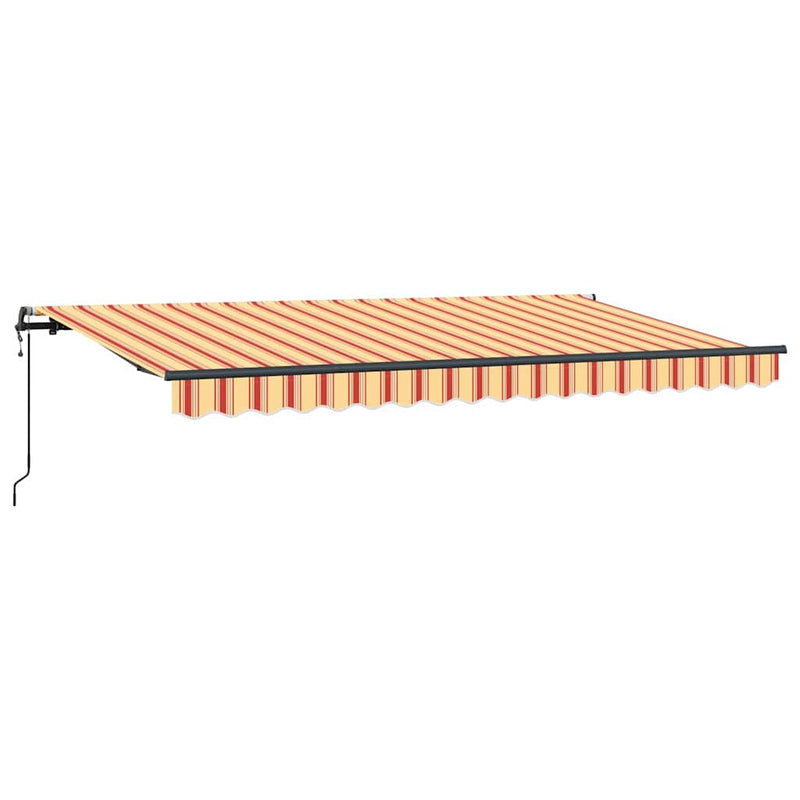 Load image into Gallery viewer, Vidaxl inklapbaar zonnescherm geel 400 x 200 cm stof
