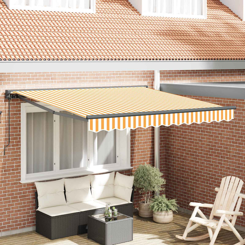 Load image into Gallery viewer, Vidaxl zijde frame geel en wit 300 x 250 cm polyester met pu-coating
