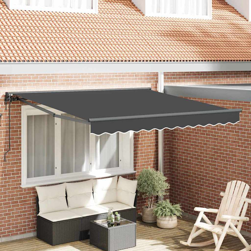 Load image into Gallery viewer, Vidaxl inklapbaar zonnescherm antraciet 300 x 250 cm
