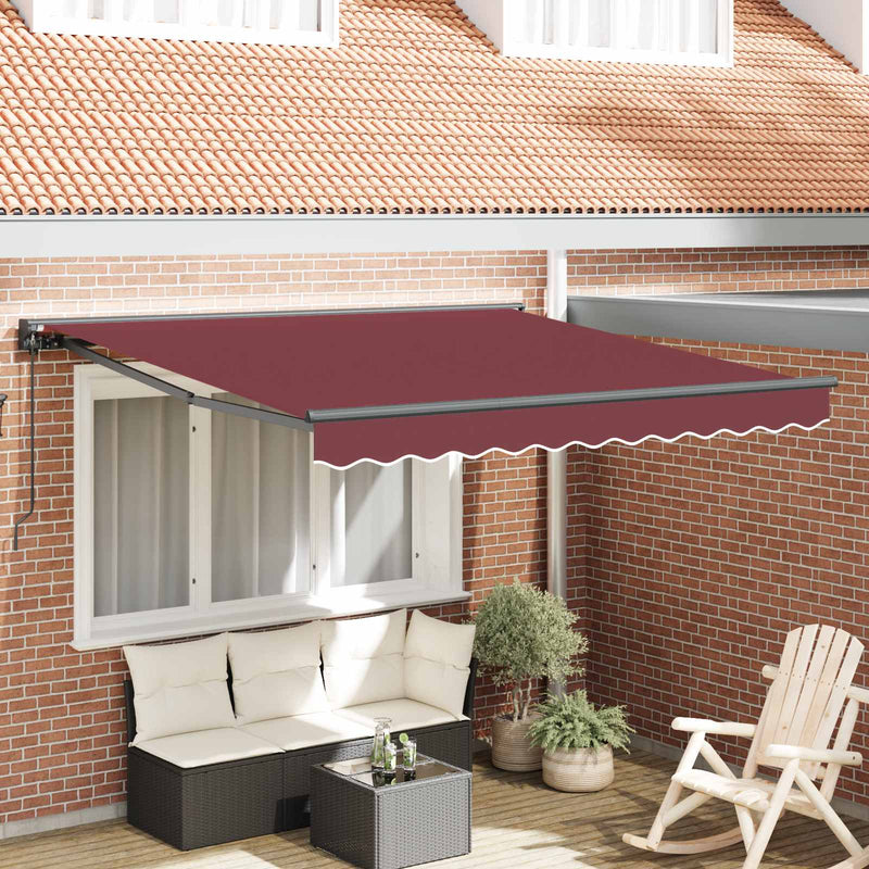 Load image into Gallery viewer, Vidaxl zijde frame bordeauxrood 300 x 250 cm polyester met pu-coating
