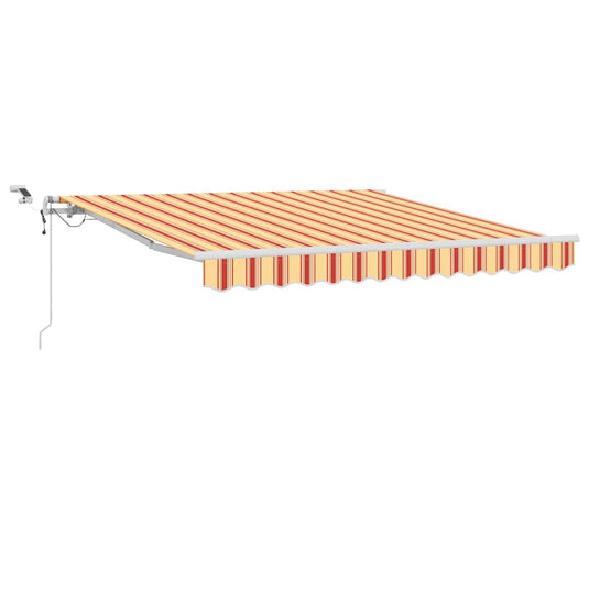 Vidaxl inklapbaar zonnescherm geel en oranje 300 x 250 cm