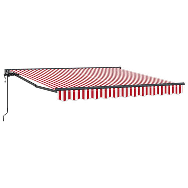 Vidaxl inklapbaar zonnescherm rood en wit 300 x 250 cm