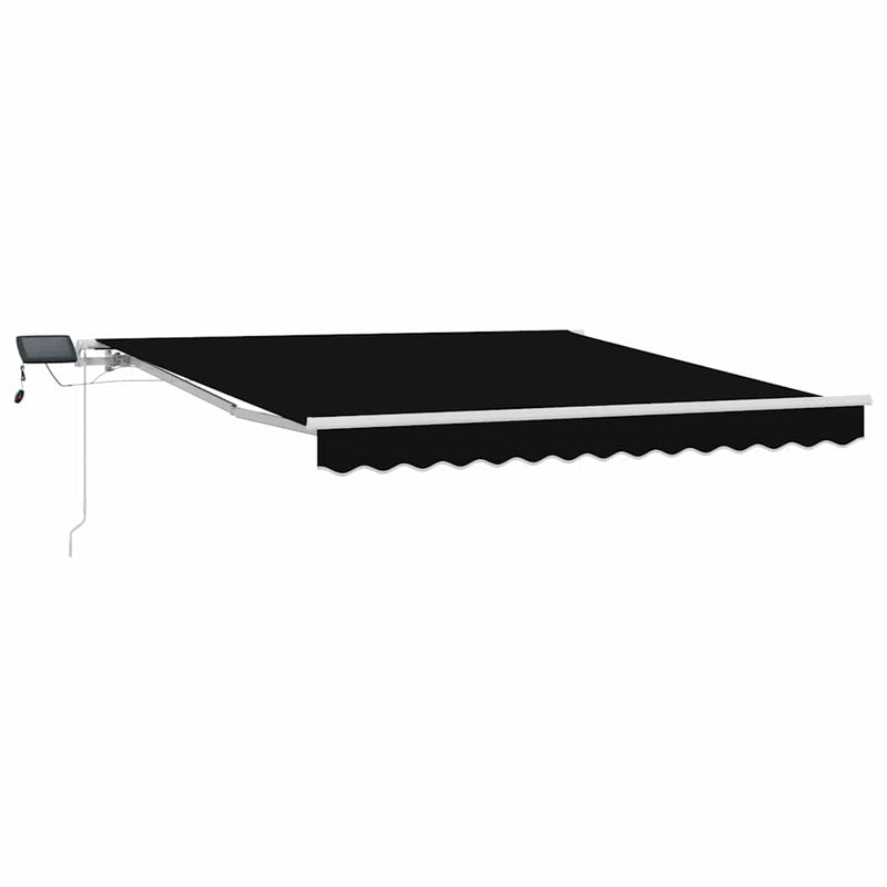 Load image into Gallery viewer, Vidaxl inklapbaar zonnescherm zwart 300 x 250 cm stof en staal
