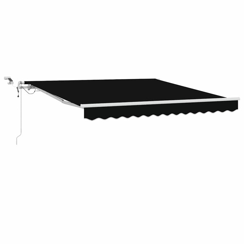 Load image into Gallery viewer, Vidaxl inklapbaar zonnescherm zwart 300 x 250 cm polyester en metaal
