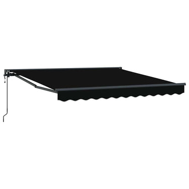 Vidaxl inklapbaar zonnescherm zwart 300 x 250 cm polyester en metaal