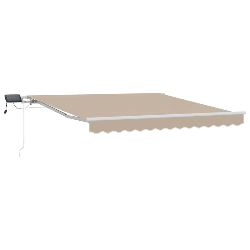 Load image into Gallery viewer, Vidaxl inklapbaar zonnescherm met beige 300 x 250 cm stof

