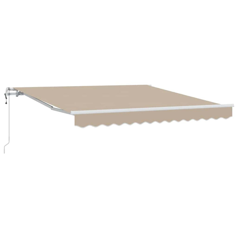 Load image into Gallery viewer, Vidaxl inklapbaar zonnescherm beige 300 x 250 cm stof
