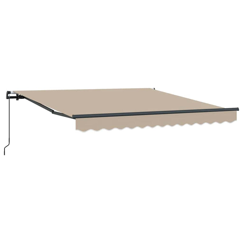 Load image into Gallery viewer, Vidaxl inklapbaar zonnescherm beige 300 x 250 cm polyester en staal
