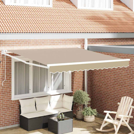 Vidaxl markies beige 300 x 250 x 165 cm polyester