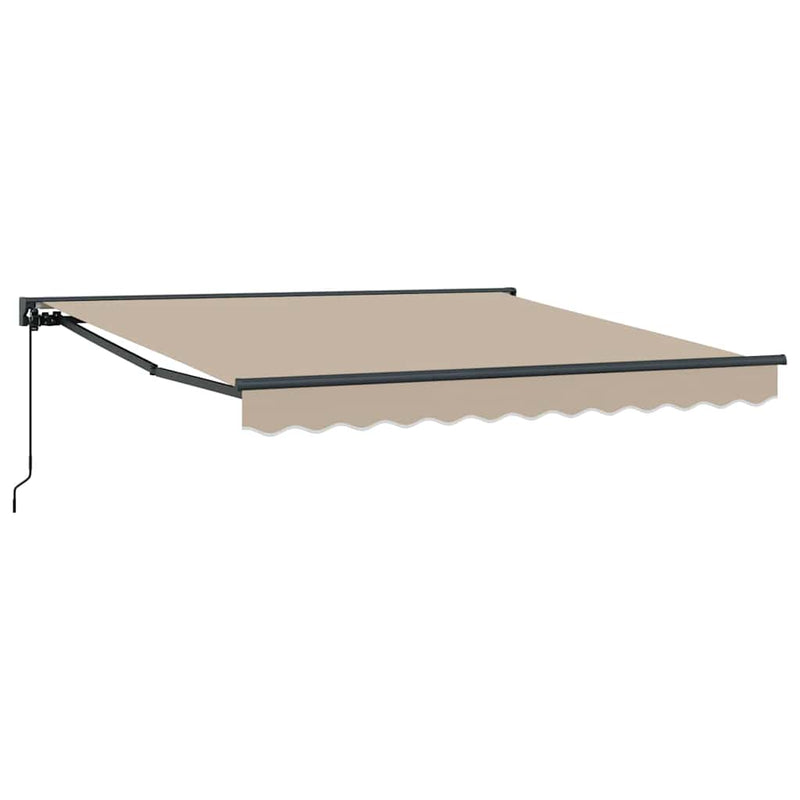 Load image into Gallery viewer, Vidaxl inklapbaar zonnescherm beige 300 x 250 cm polyester en metaal
