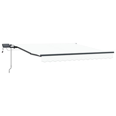Vidaxl inklapbaar zonnescherm wit 300 x 250 cm stof