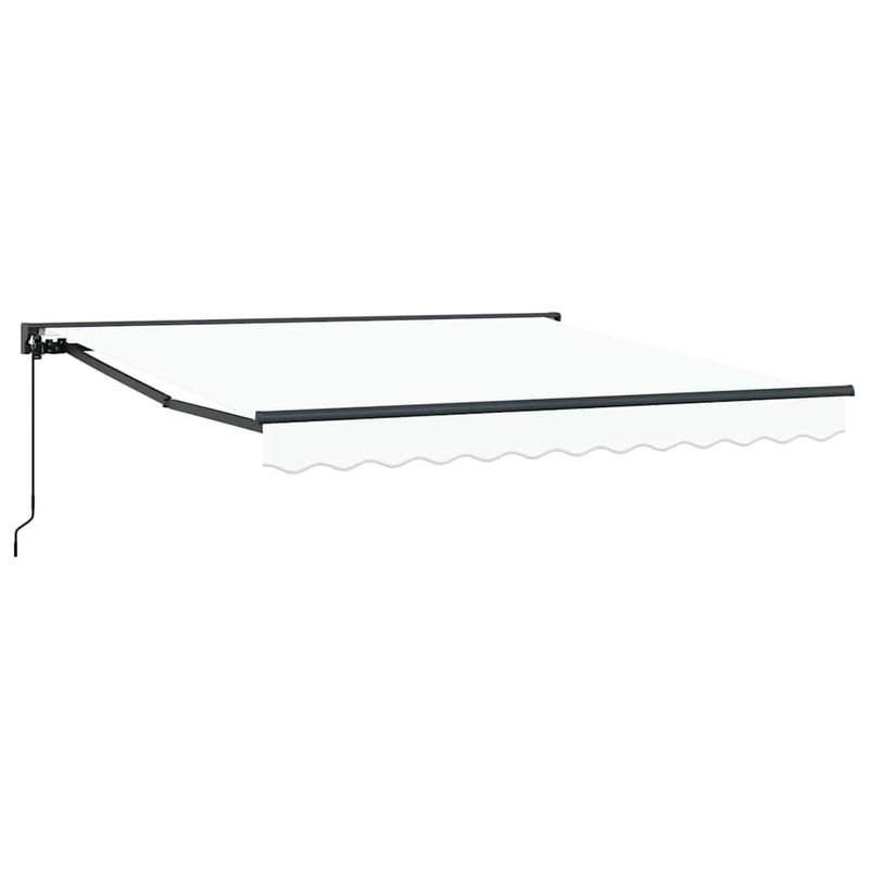 Load image into Gallery viewer, Vidaxl inklapbaar zonnescherm wit 300 x 250 cm polyester en metaal

