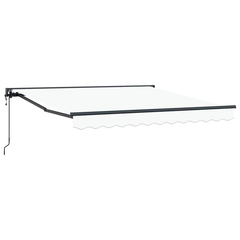 Load image into Gallery viewer, Vidaxl inklapbaar zonnescherm wit 300 x 250 cm polyester en metaal
