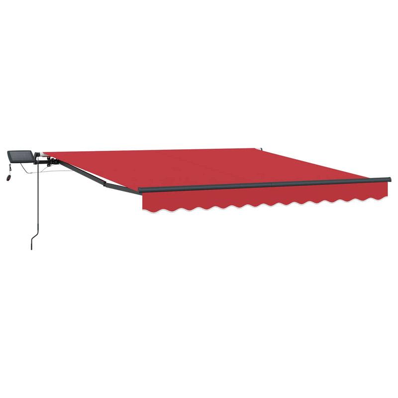 Load image into Gallery viewer, Vidaxl inklapbaar zonnescherm rood 300 x 250 cm stof
