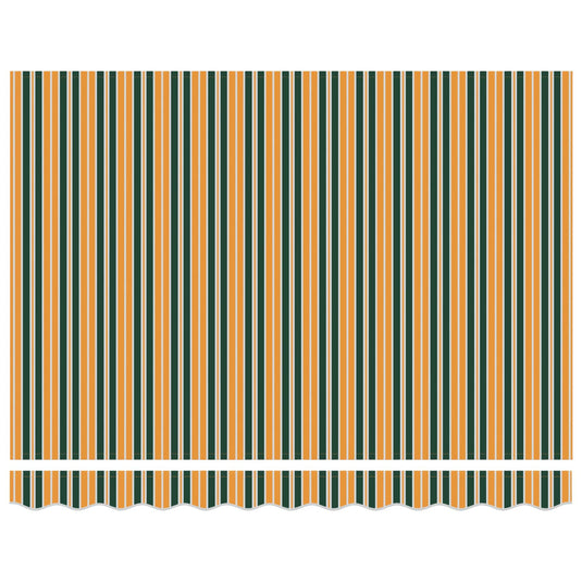 Vidaxl markies groen en geel 300 x 250 x 165 cm polyester