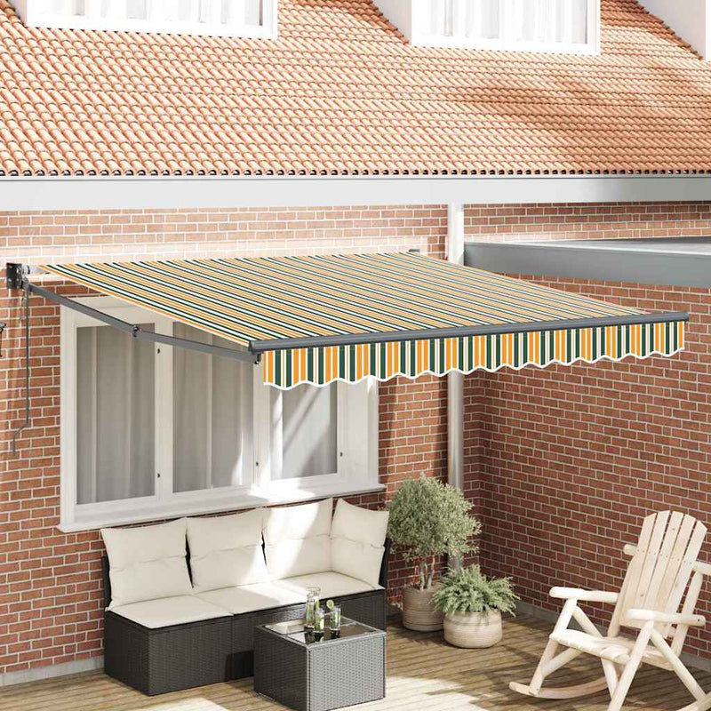 Load image into Gallery viewer, Vidaxl markies groen en geel 300 x 250 x 165 cm polyester
