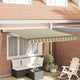 Vidaxl markies groen en geel 300 x 250 x 165 cm polyester
