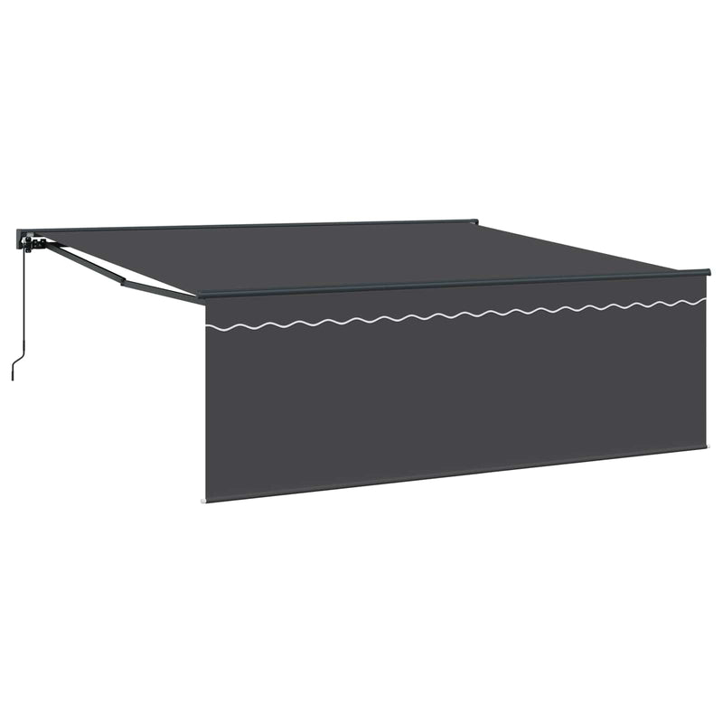 Load image into Gallery viewer, Vidaxl inklapbaar zonnescherm geel en wit 350 x 250 cm
