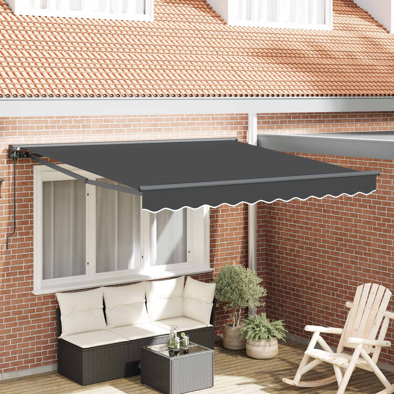 Load image into Gallery viewer, Vidaxl inklapbaar zonnescherm antraciet 350 x 250 cm
