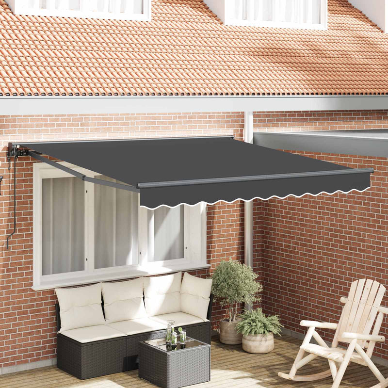 Load image into Gallery viewer, Vidaxl inklapbaar zonnescherm antraciet 350 x 250 cm
