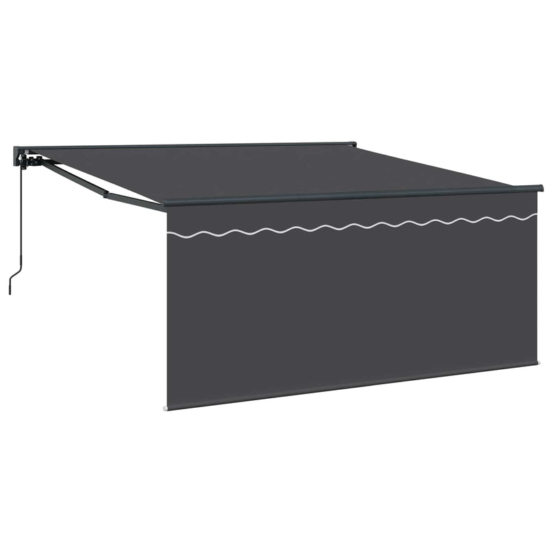 Load image into Gallery viewer, Vidaxl inklapbaar zonnescherm antraciet 350 x 300 cm
