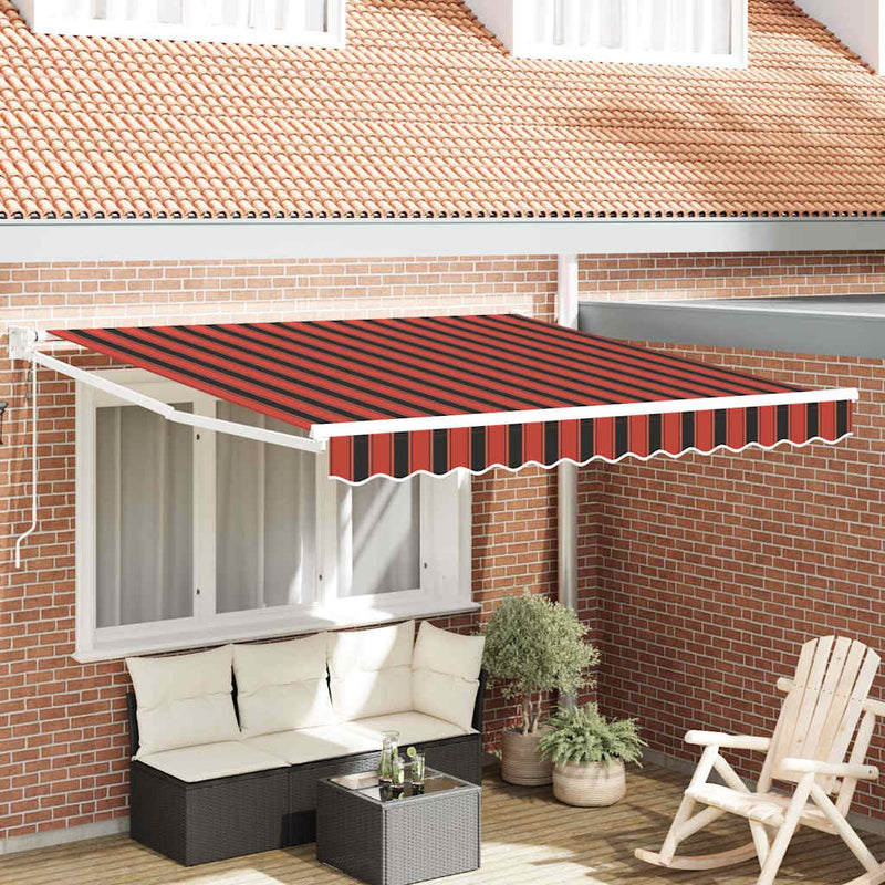 Load image into Gallery viewer, Vidaxl markies oranje en bruin 350 x 250 x 165 cm polyester

