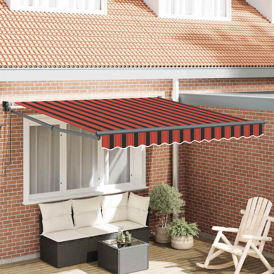 Vidaxl markies rood en zwart 350 x 250 x 165 cm polyester