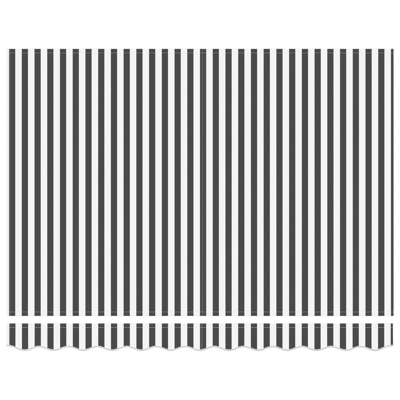 Load image into Gallery viewer, Vidaxl inklapbaar zonnescherm antraciet en wit 350 x 250 cm
