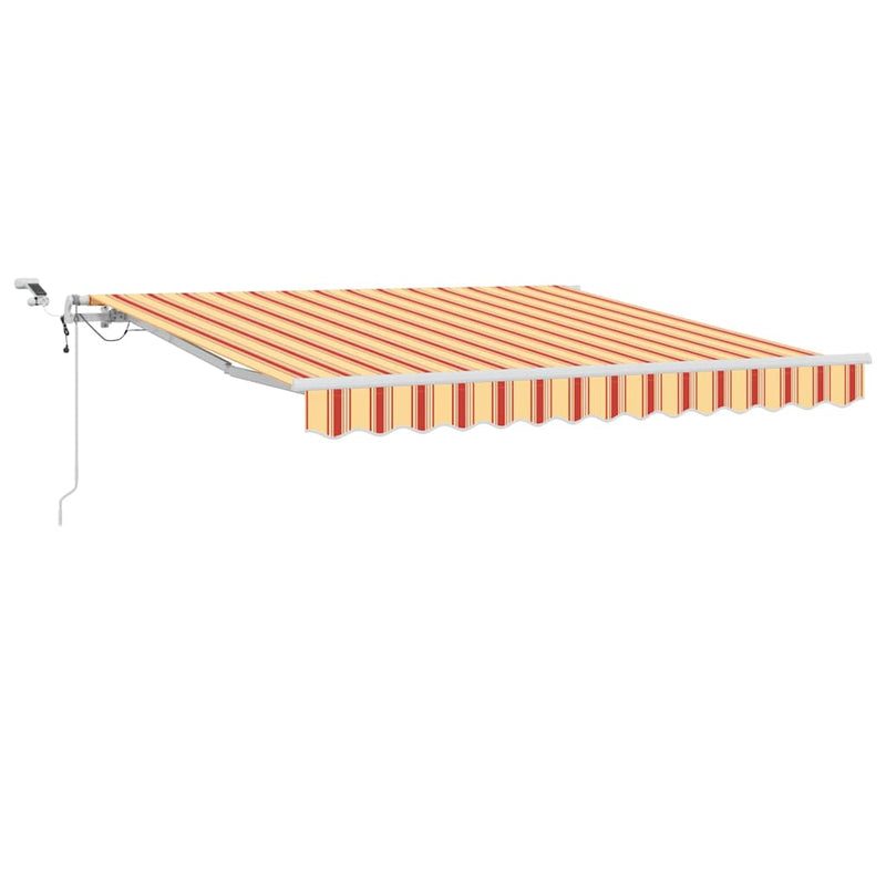Load image into Gallery viewer, Vidaxl inklapbaar zonnescherm geel en oranje 350 x 250 cm
