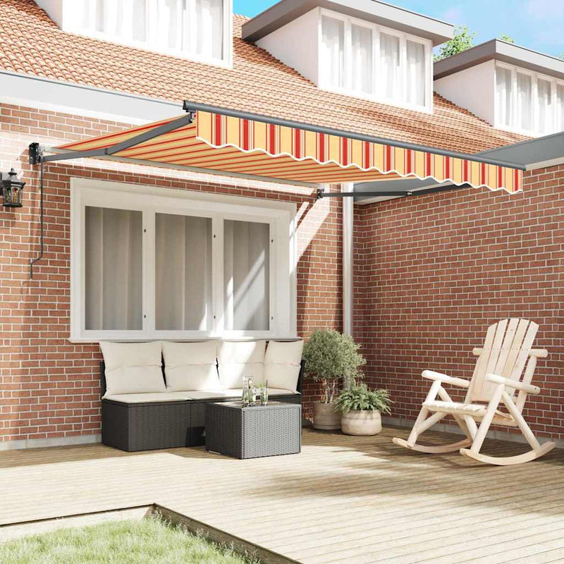Load image into Gallery viewer, Vidaxl markies geel en oranje 350 x 250 x 165 cm polyester
